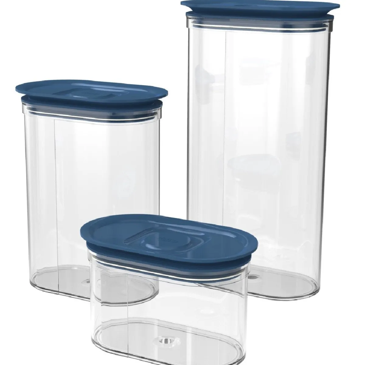 Best Biesse Bewaardoos Ovaal Luchtdicht Blauw 2,25L