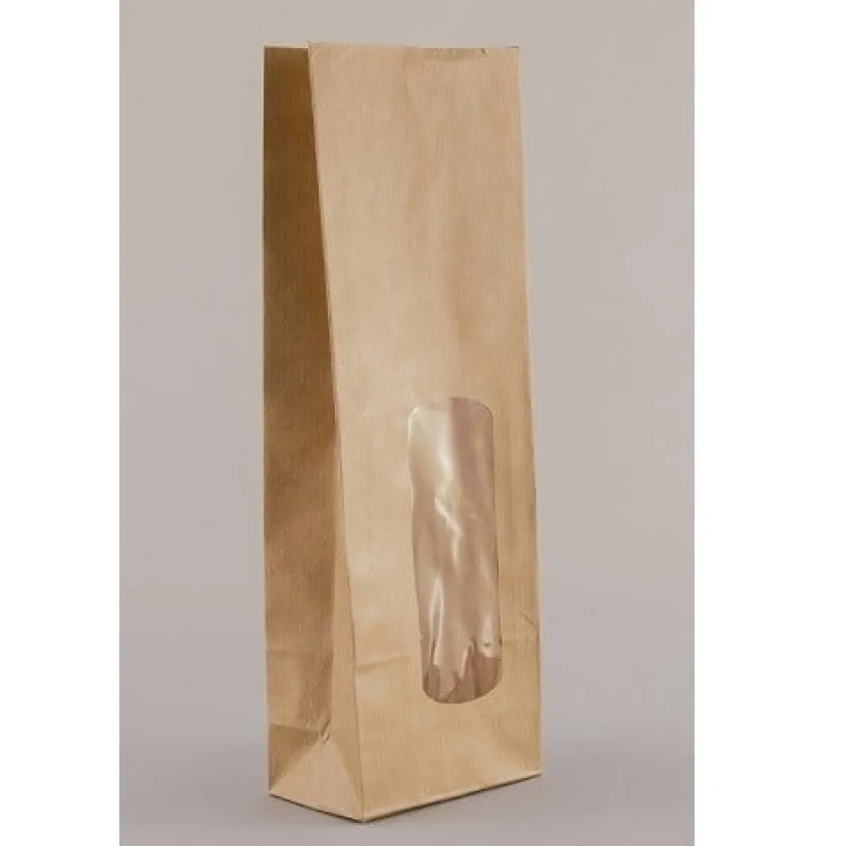 Clearance Overig Blokbodemzak Papier Kraft 70 + 40 x 200mm 50st.