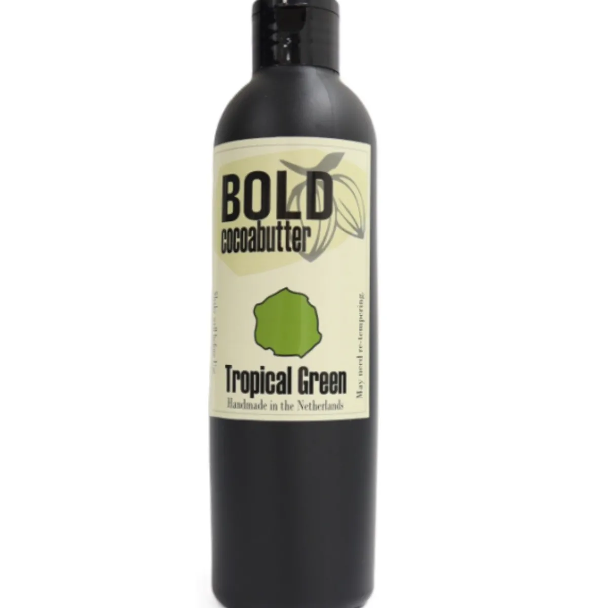 Hot Bold Cacaoboter Gekleurd Tropcial Green 230g