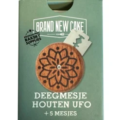 Online BrandNewCake Deegmesje Houten UFO (incl. 5 mesjes)