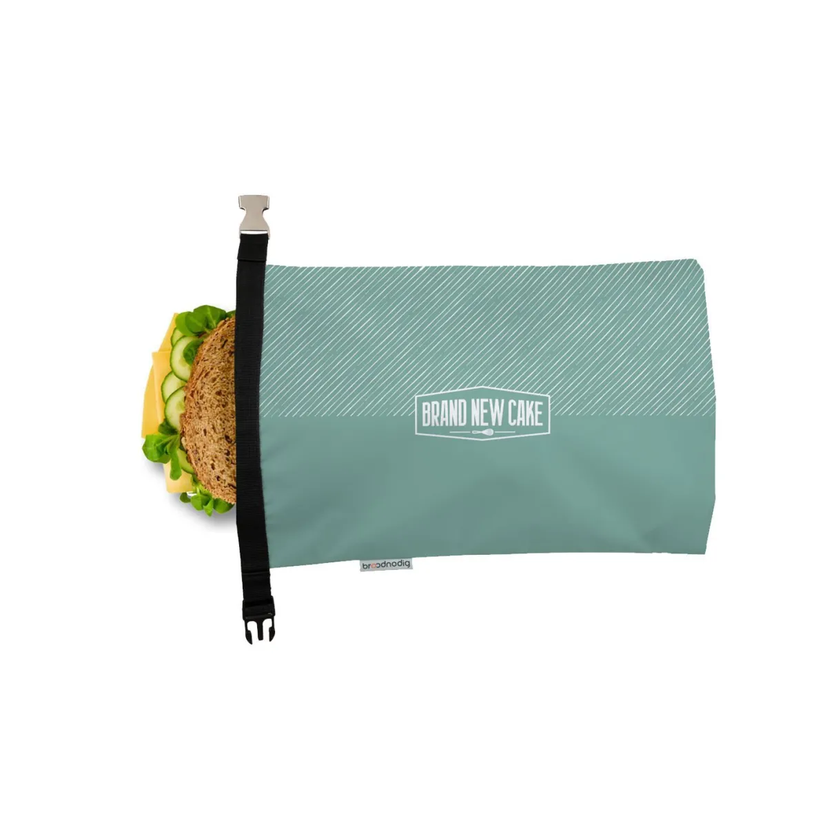 Discount BrandNewCake Herbruikbare Boterhamzak Groen motief 30x20cm**
