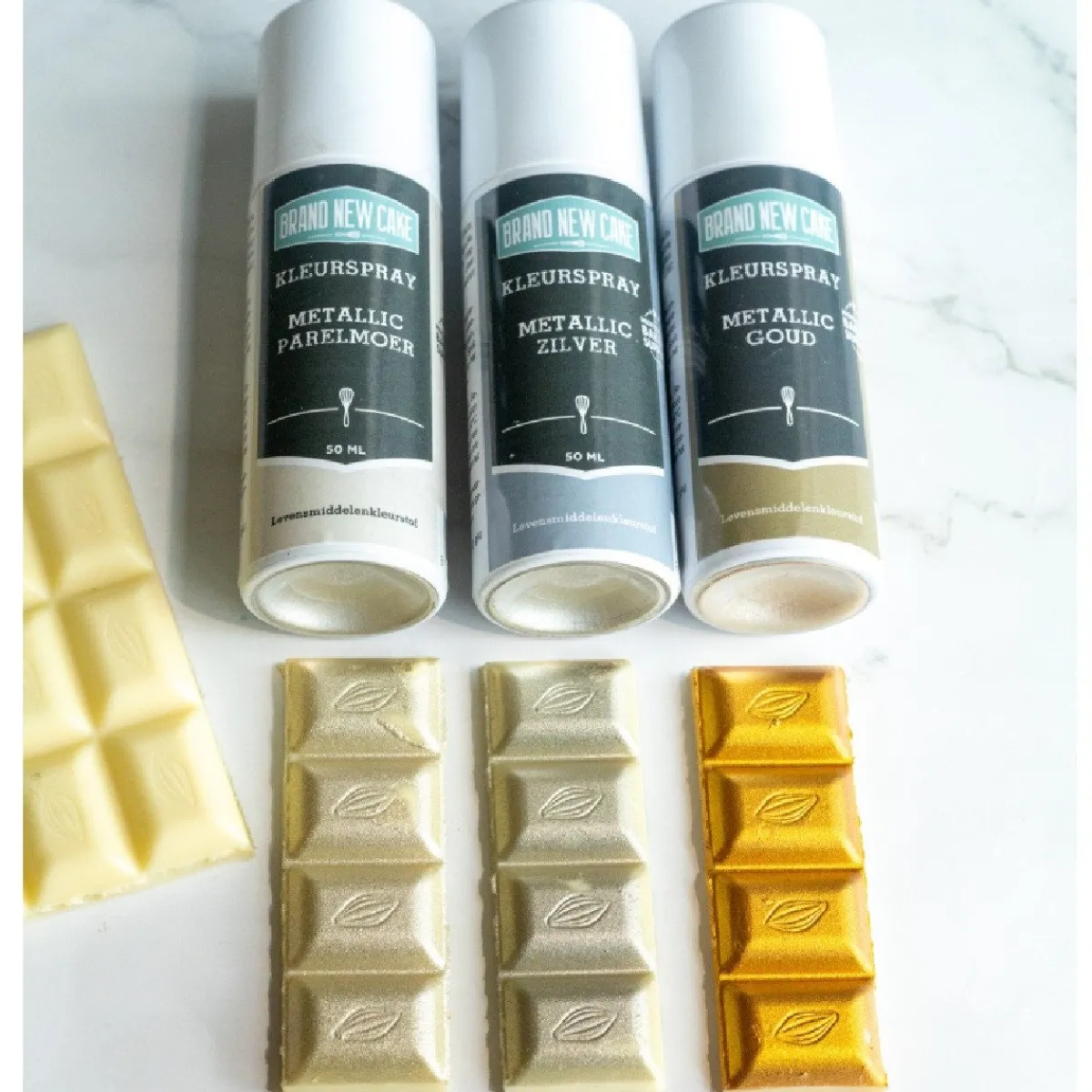Sale BrandNewCake Kleurspray Metallic Zilver 50ml