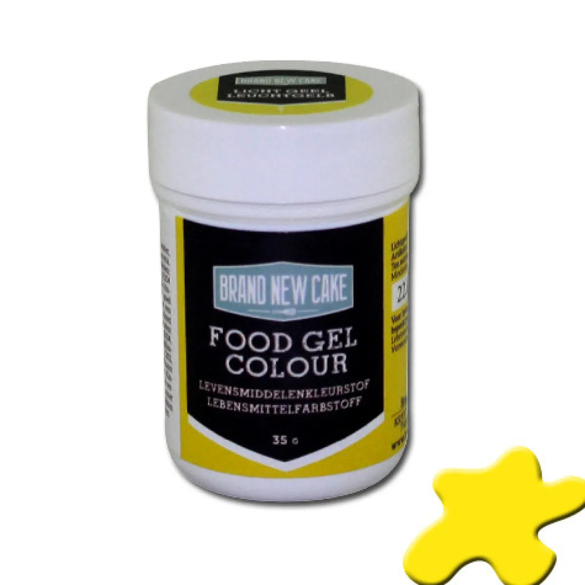 Clearance BrandNewCake Kleurstof Gel Licht Geel 35gr
