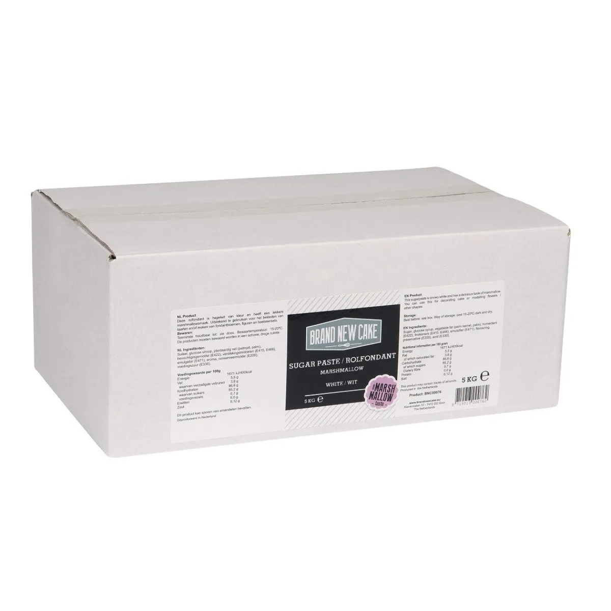 Discount BrandNewCake Rolfondant Wit Marshmallow smaak 5 kg.