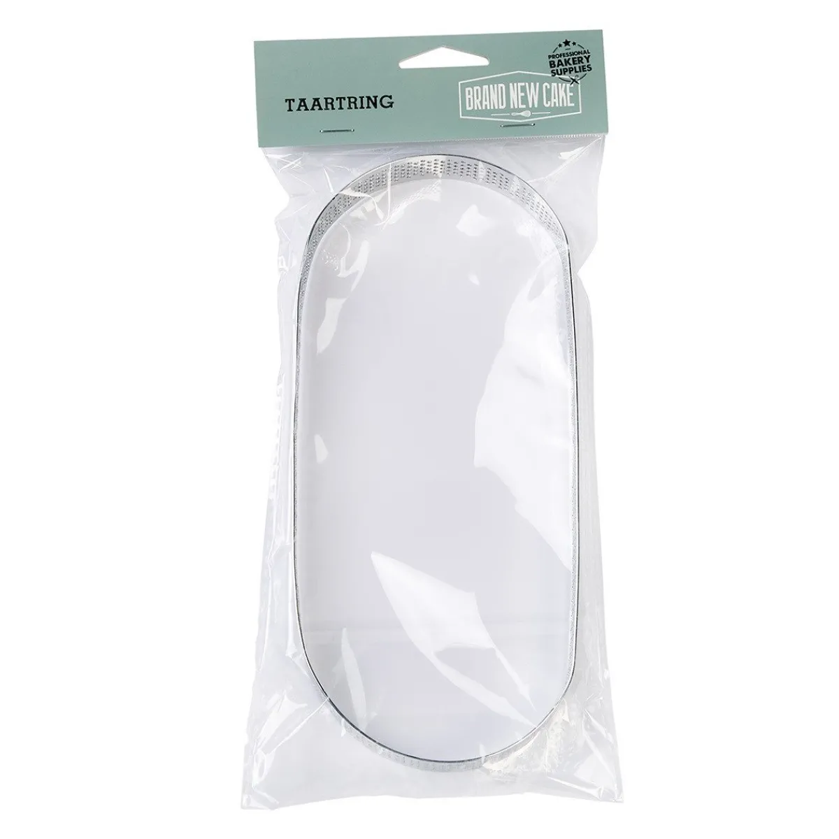 Online BrandNewCake Taartring RVS Ovaal Geperforeerd 27x8x2cm**