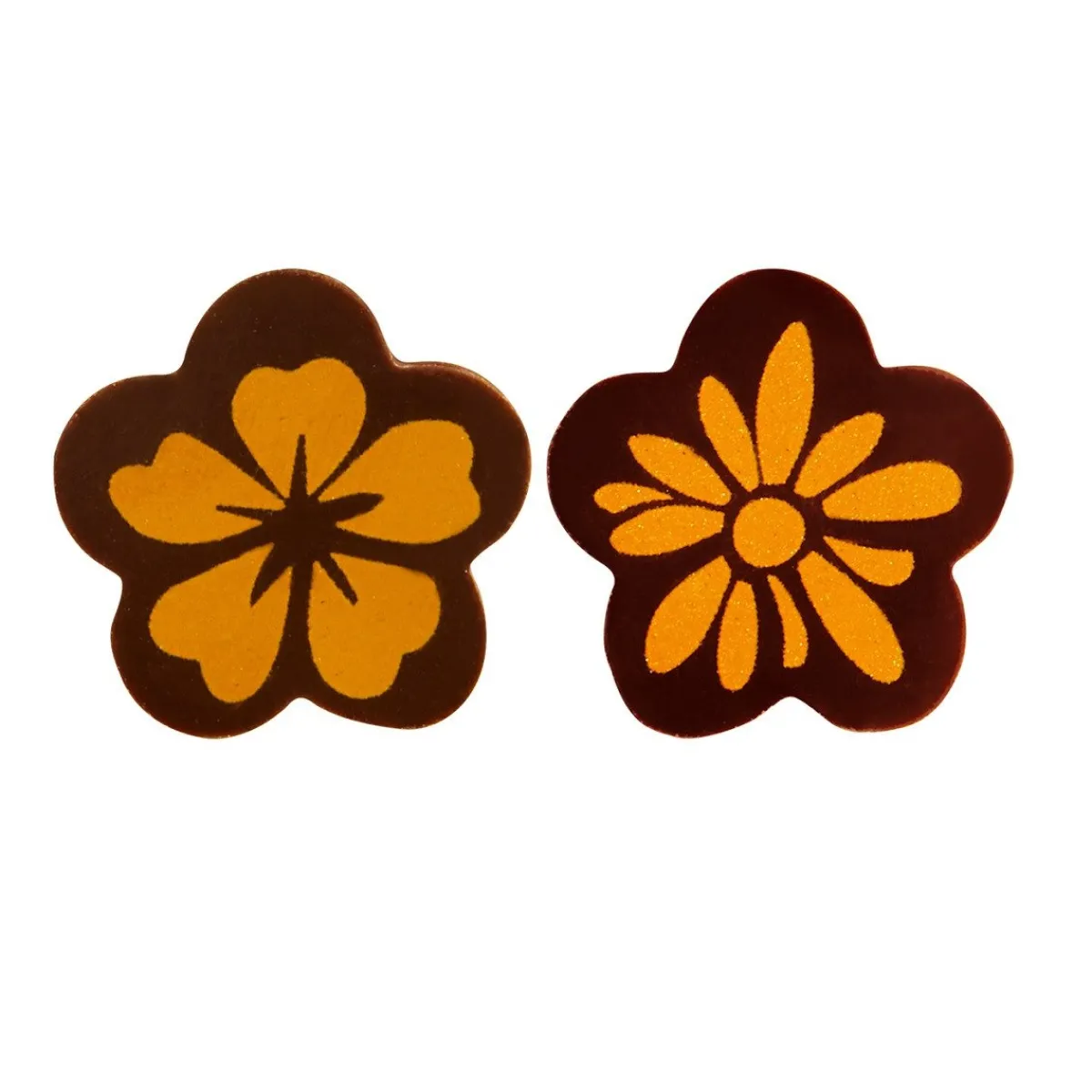 Online Callebaut Chocoladedecoratie Gouden Bloemen 154st
