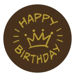 New Callebaut Chocoladedecoratie Happy Birthday 280st.