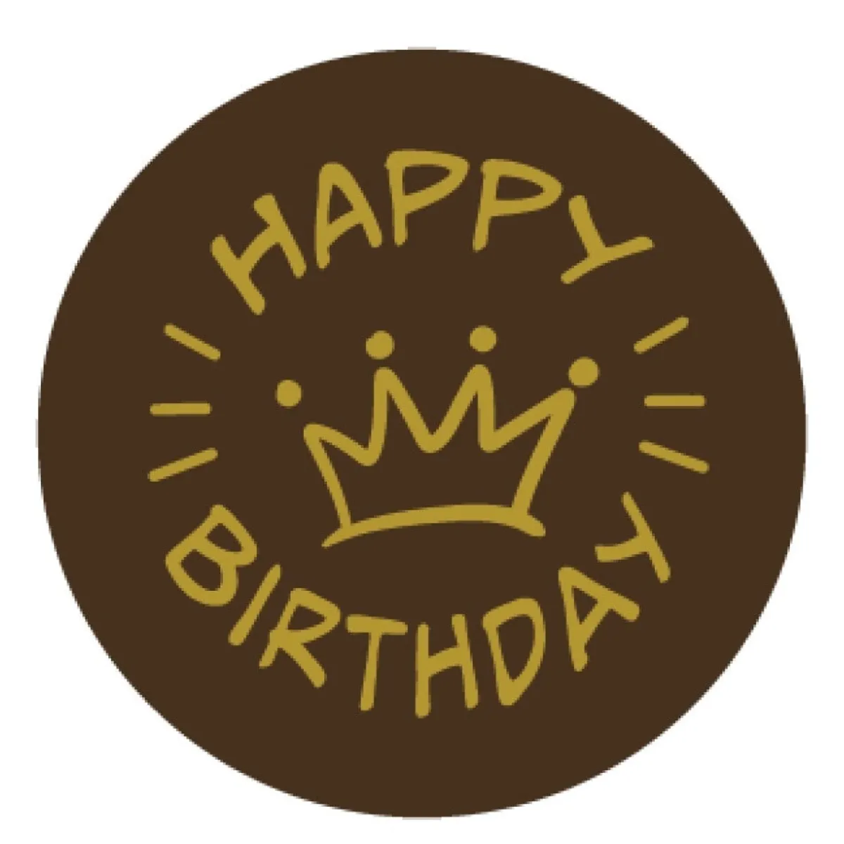 New Callebaut Chocoladedecoratie Happy Birthday 280st.