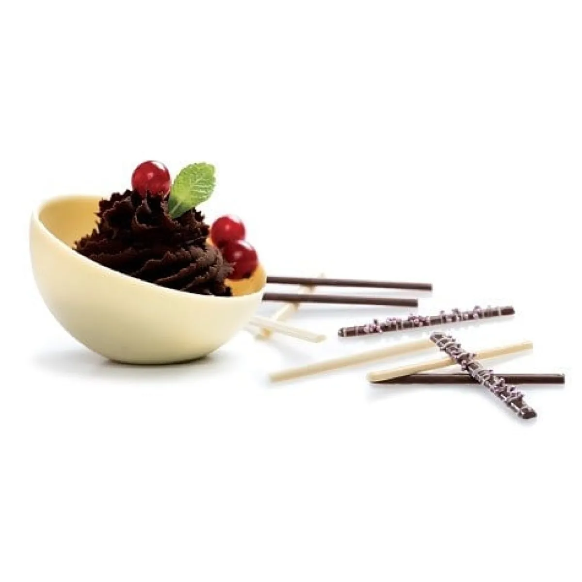 Decora Chocolade Holvorm Halve Bol (2x) Ø75 mm**