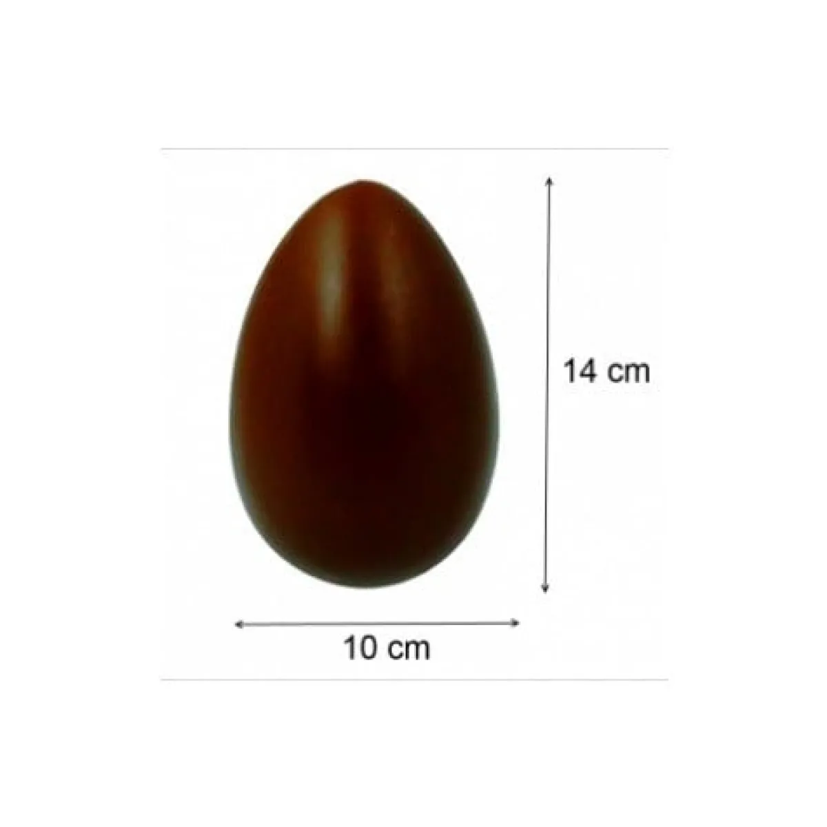 Best Martellato Chocolade Holvorm Pasen Half-Ei Glad (2x) 14x10x5cm.