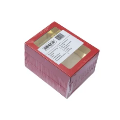 Outlet BrandNewCake Chocoladeletterdoos Klein GK1 Rood / Goud 3st