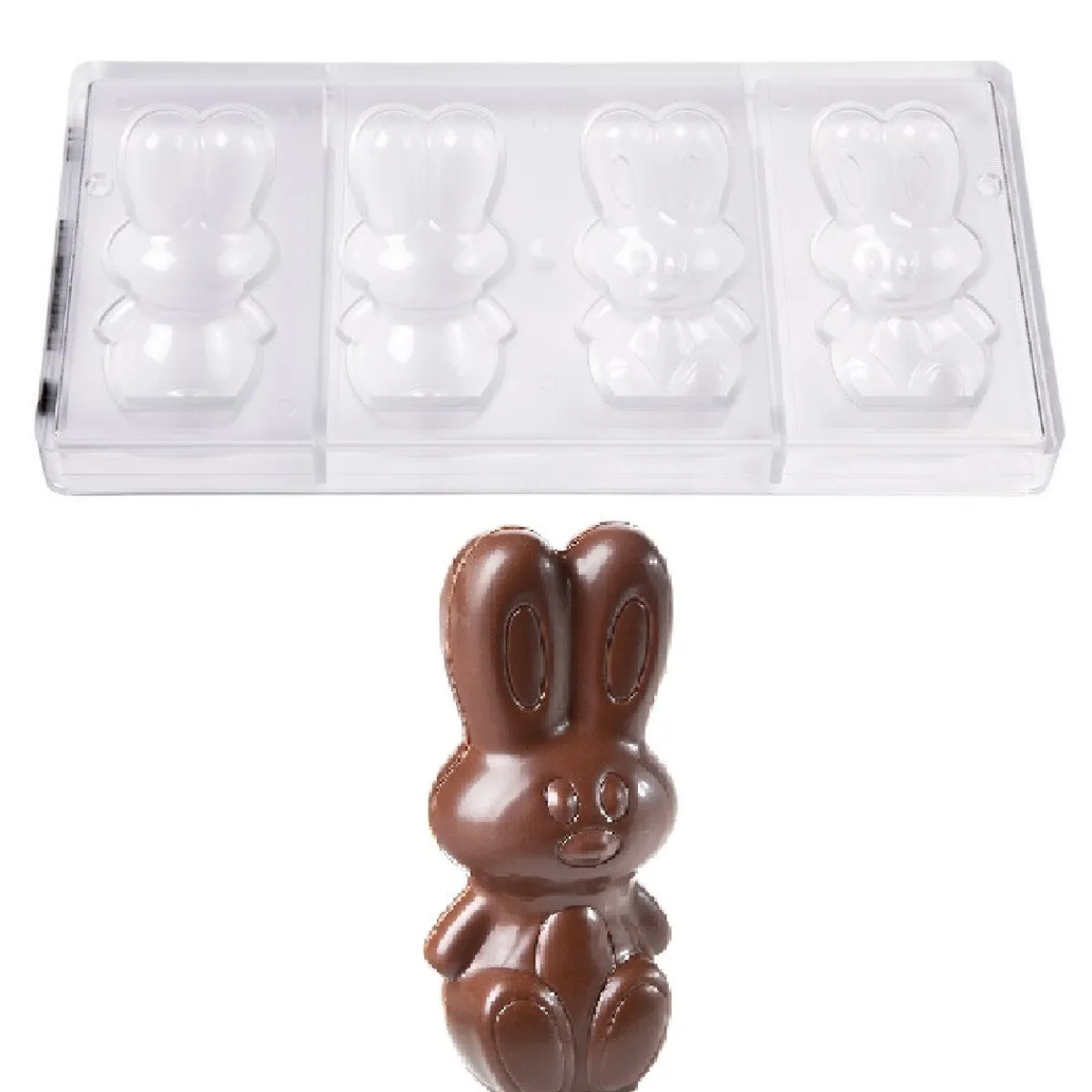 New Chocolate World Chocolademal Konijn (2x) 99,5mm