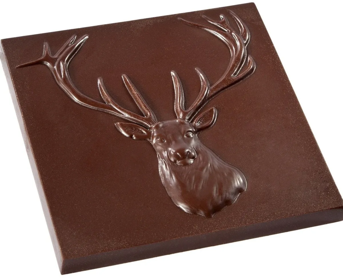 Discount Chocolate World Chocolademal Tablet Hert (2x) 8,5x8,5cm
