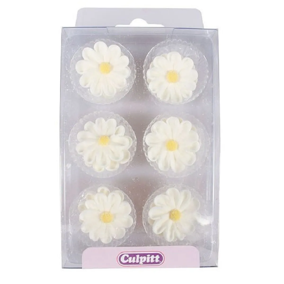 Clearance Culpitt Suikerdecoratie Madeliefjes 12st.