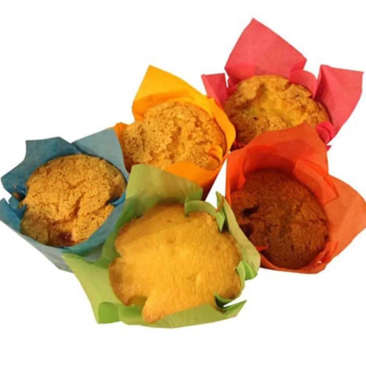 Clearance Overig Cupcake - Muffin cup Tulp Klein Kleurenmix 750st.