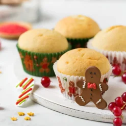 Online Decora Cupcake Vormpjes Gingerbread Ø50x32(h) mm 36 stuks