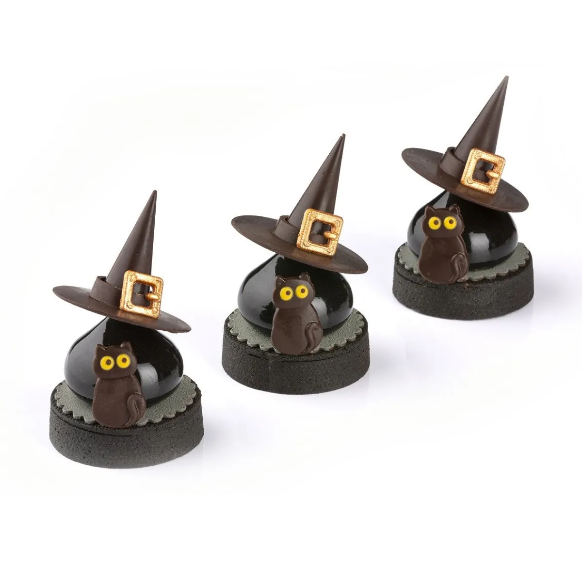 Dobla Chocoladedecoratie Zwarte Kat (90 stuks)