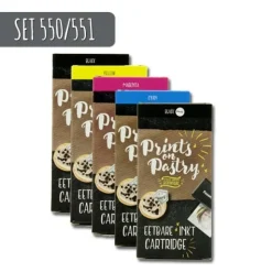 New Prints on Pastry Eetbare Inkt Cartridge complete set XL (PGI550/CLI551)
