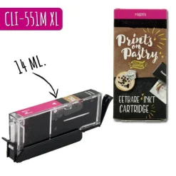 Clearance Prints on Pastry Eetbare Inkt Cartridge Rood XL (CLI-551M)