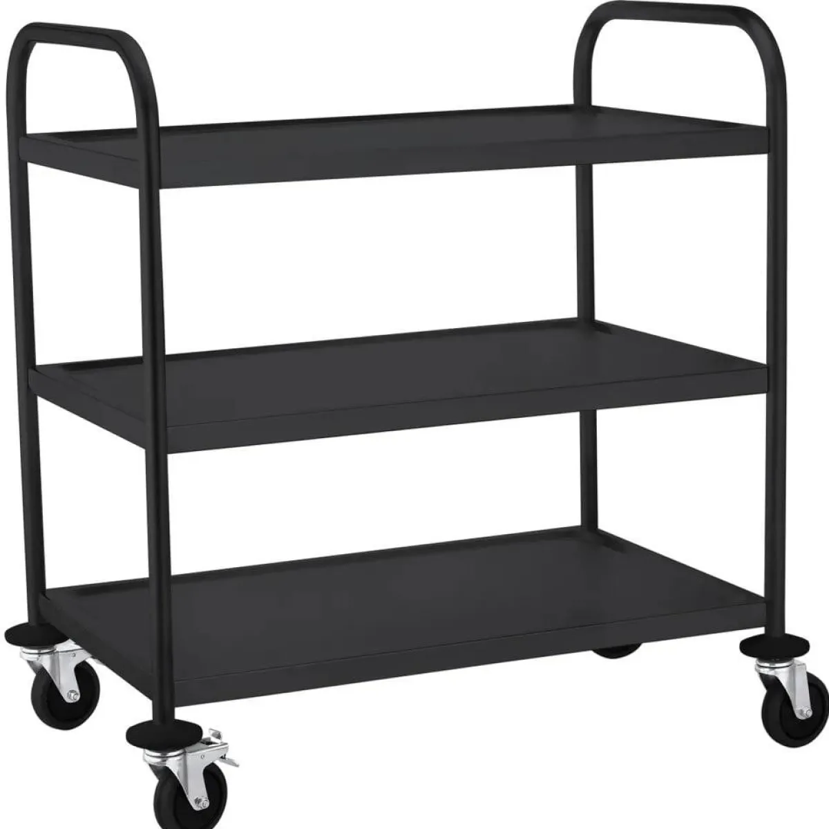 Online Hendi Serveerwagen mat zwart 3 plateaus
