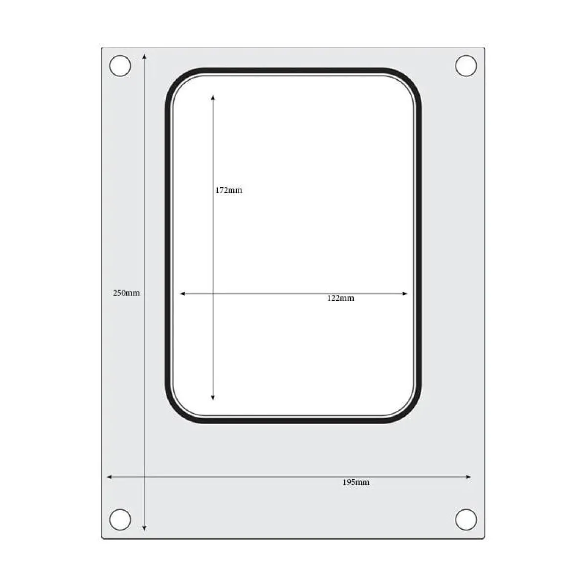 New Hendi Traysealer matrix container 187x137 mm