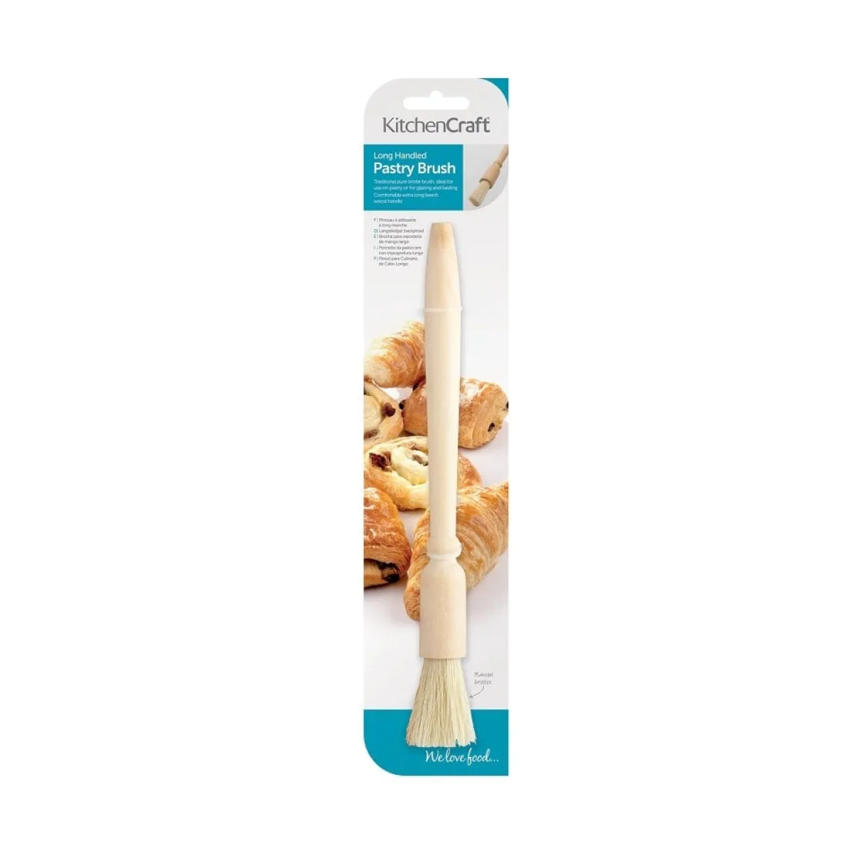 Outlet Kitchen Craft Houten Kwast 2cm (25cm)