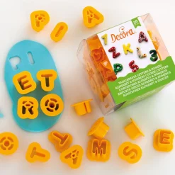 Best Decora Koekjes Uitstekers Cijfers en Alfabet Set/36