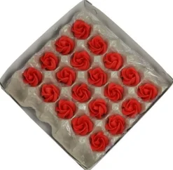 Sale Overig Marsepein rozen 6 blads 40mm 20 stuks, Rood Luxe