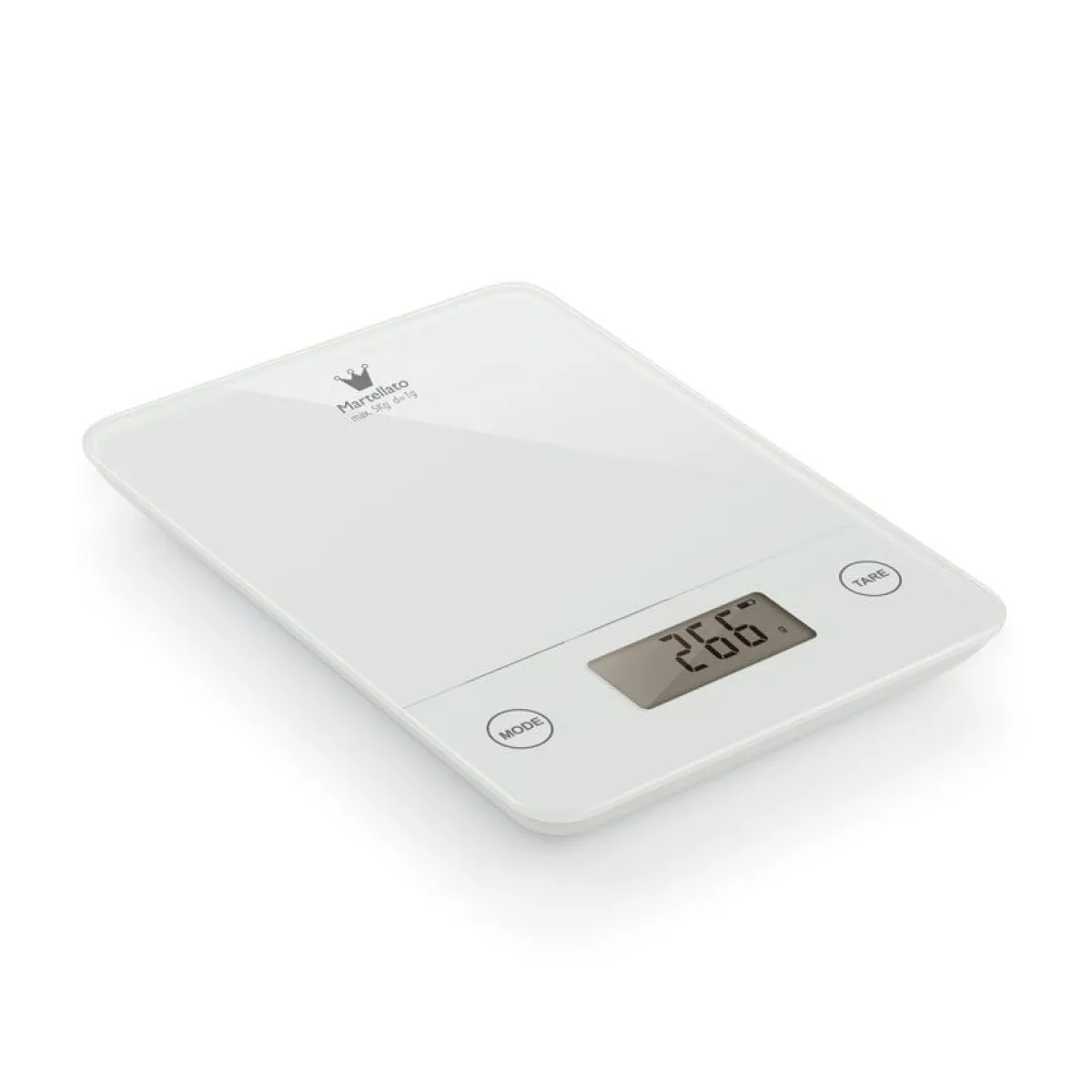 Outlet Martellato Keukenweegschaal Wit Klein 5kg