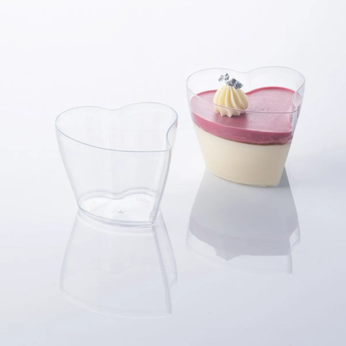 Clearance Martellato Lepelgebak cups Hart (100 ml) / 100 stuks