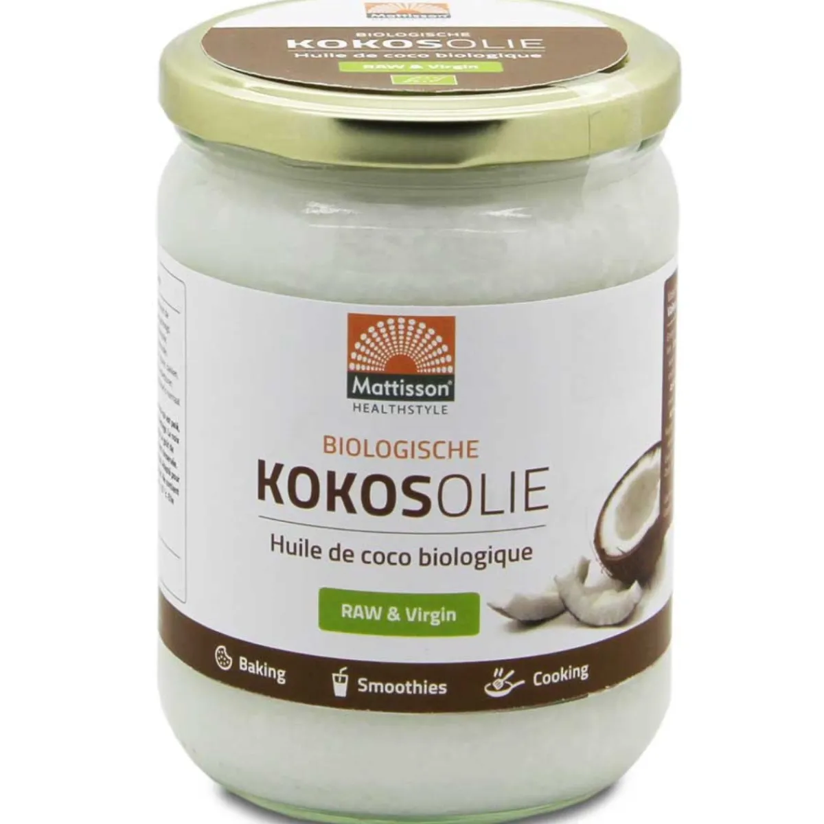 Outlet Mattisson Kokosolie Extra Virgin Biologisch 500ml