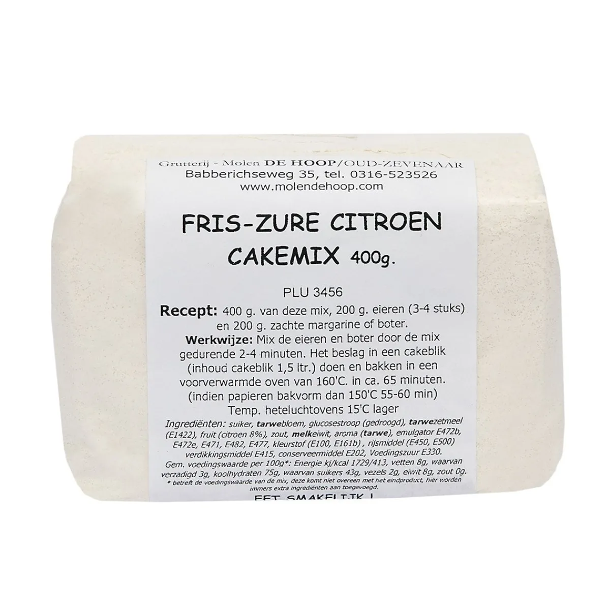 New Molen de Hoop Fris-Zure Citroen Cakemix 400gr