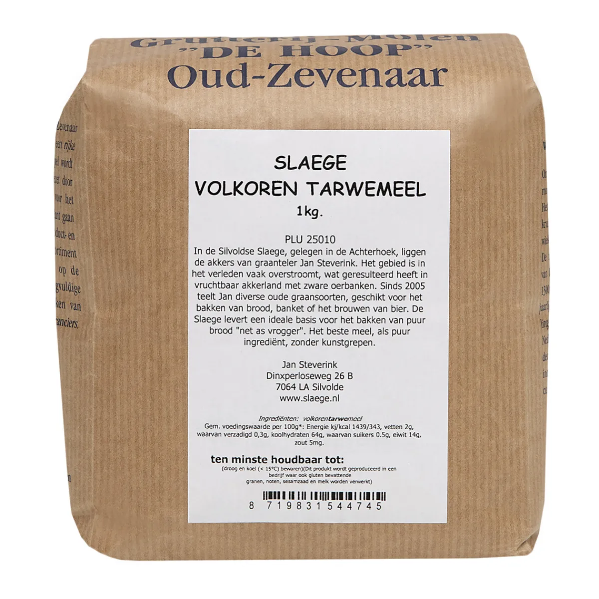 Outlet Molen de Hoop Slaege Volkoren Tarwemeel 1kg