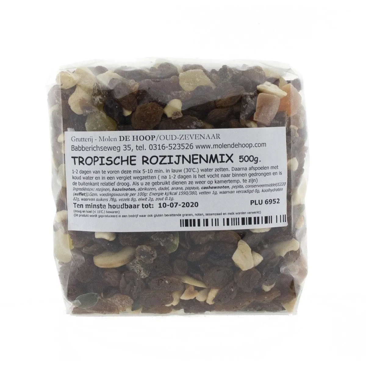 Online Molen de Hoop Tropische Noten-Rozijnenmix 500g
