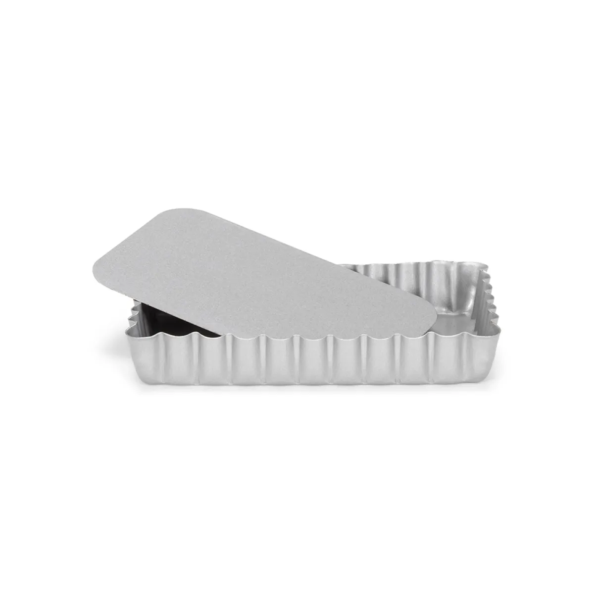 Hot Patisse Mini Quichevorm Losse Bodem Silver-Top 13x8cm