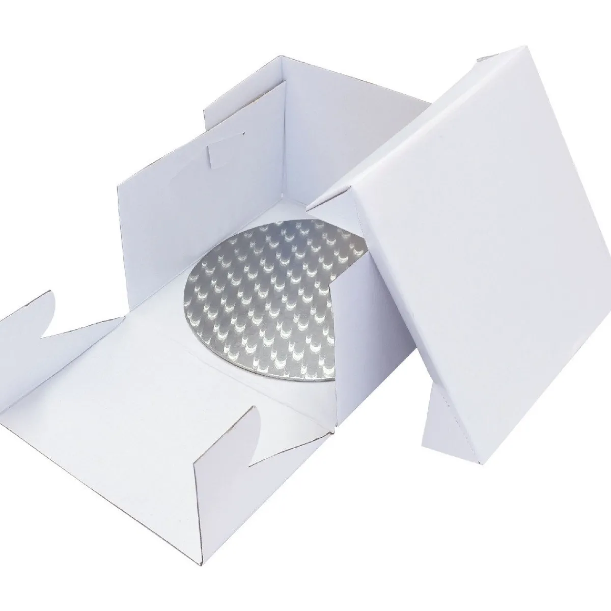 New PME Cakeboard en doos rond 27,5x27,5x15 cm