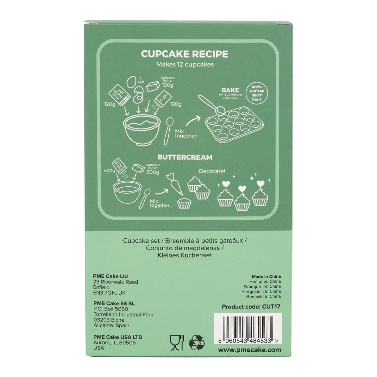 Clearance PME Cupcake Set Party Dino 24st.