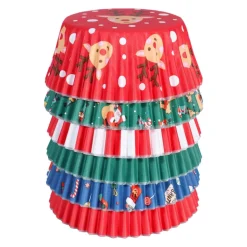 New PME Cupcake Vormpjes Kerst Assortiment 100st.