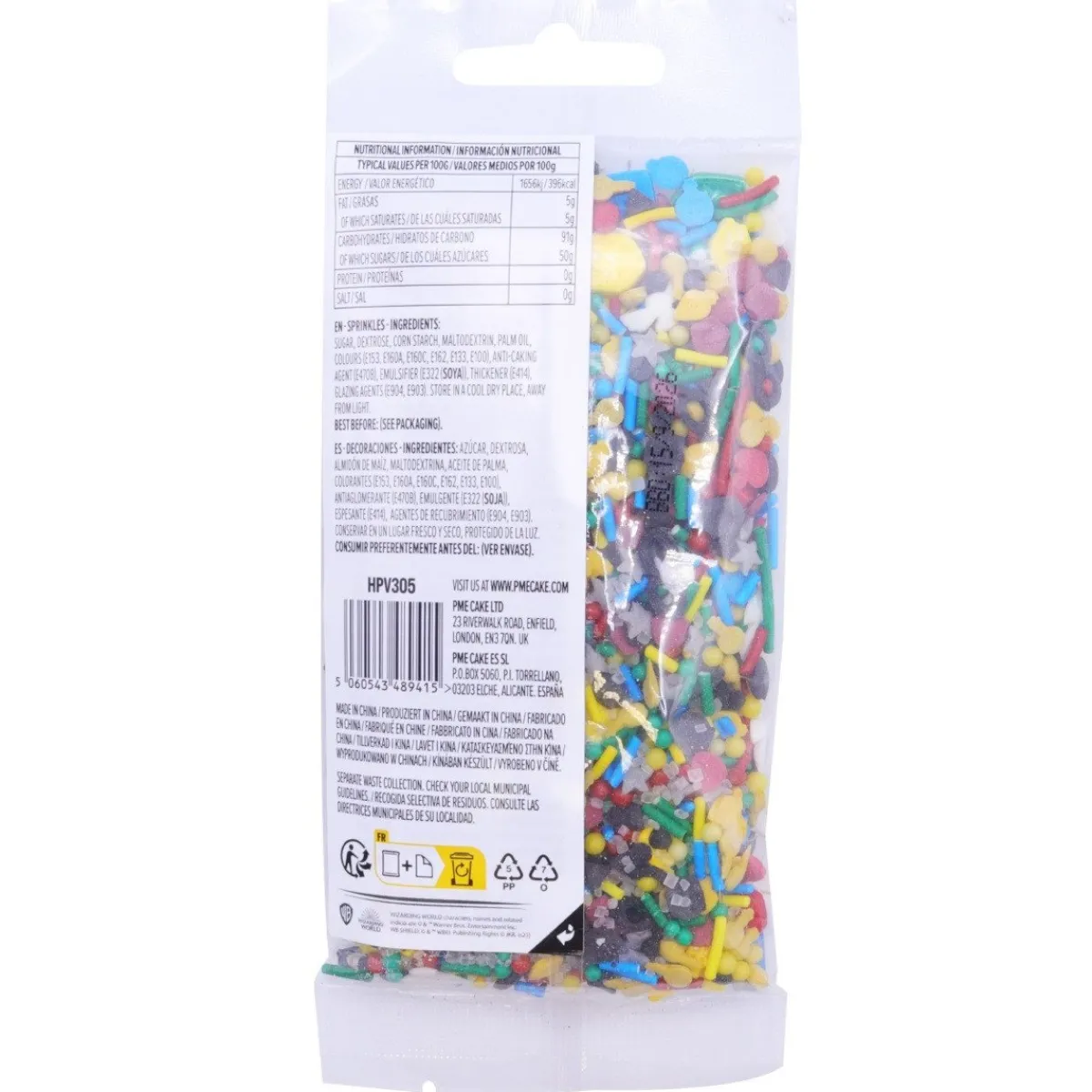 New PME Harry Potter Zweinstein Sprinkles Mix 60g