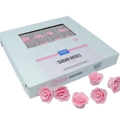 Online PME Suiker Rozen Roze Ø4cm 36st