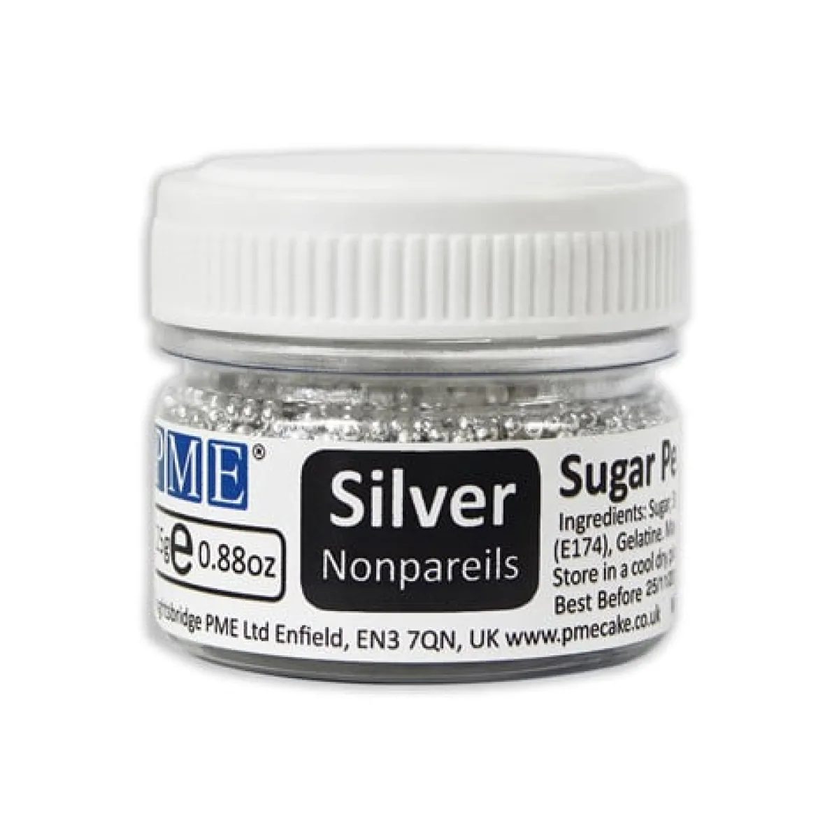 Hot PME Suikerparels Zilver Nonpareils 25 gram
