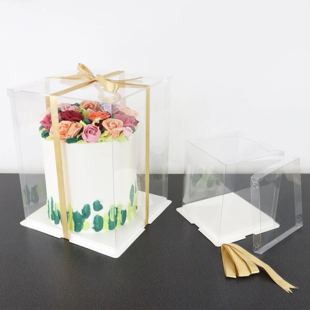 Clearance PME Taartdoos Transparant 20x20x28cm