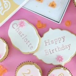 New PME Tekst Stempelset Cupcake/Cookie Fun Fonts - Collectie 2