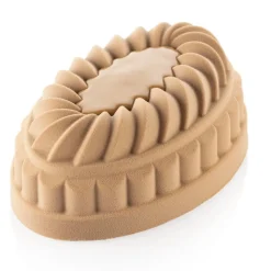 Outlet Silikomart Siliconen Bakvorm Pleincoeur Ovaal 17,6x10,4cm