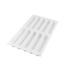 Silikomart Siliconen Vorm Eclair 13x2,5x2,5cm (10)