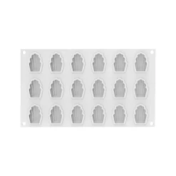 Sale Silikomart Siliconen Vorm Madeleine XS (18) 4,5x3,3x1,6cm