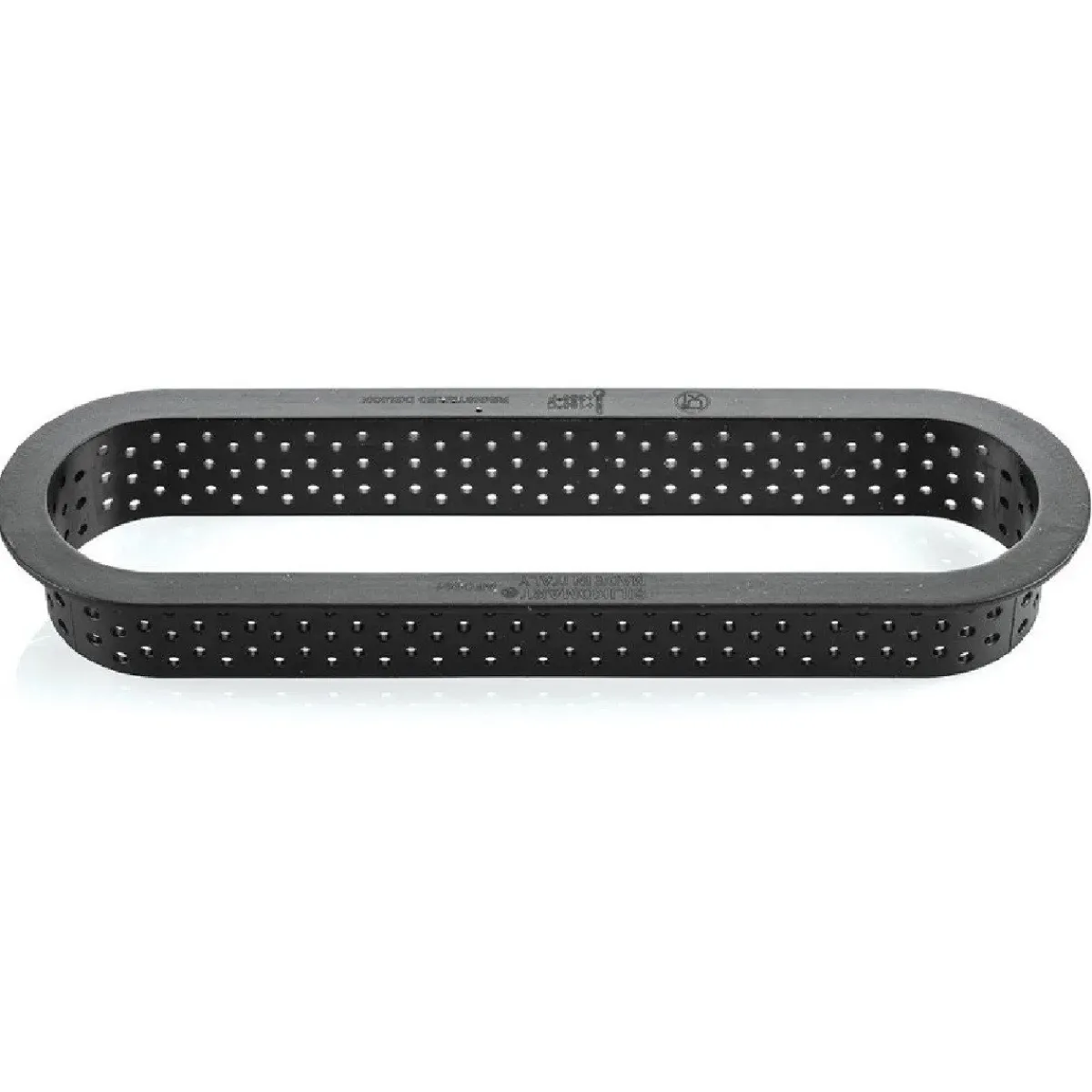 New Silikomart Taartring Exoglass Geperforeerd 14,6x3,5cm Set/6