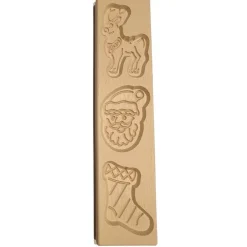 Sale Overig Speculaasplank Kerst (Rendier/Kerstman/Sok) (3x) 9x8cm.