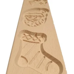 Sale Overig Speculaasplank Kerst (Rendier/Kerstman/Sok) (3x) 9x8cm.
