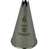 Outlet Overig Spuitmondje gekarteld 6 Tands RVS 6mm